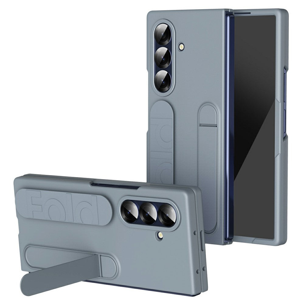 For Samsung Galaxy Z Fold8 Ultra Phone Case Kickstand Wristband PC Silicone Mobile Cover