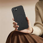 For iPhone 17e  /  16e Magnetic Case Cloth Texture PC + TPU + PU Leather Anti-Scratch Phone Cover