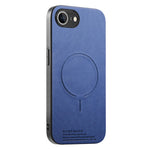 For iPhone 17e  /  16e Magnetic Case Cloth Texture PC + TPU + PU Leather Anti-Scratch Phone Cover
