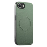 For iPhone 17e  /  16e Magnetic Case Cloth Texture PC + TPU + PU Leather Anti-Scratch Phone Cover