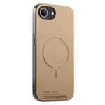 For iPhone 17e  /  16e Magnetic Case Cloth Texture PC + TPU + PU Leather Anti-Scratch Phone Cover