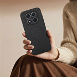 For Xiaomi Redmi Note 15 Pro 4G (Global) Magnetic Case Cloth Texture PC + TPU + PU Leather Anti-Scratch Phone Cover