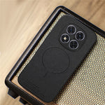 For Xiaomi Redmi Note 15 Pro 4G (Global) Magnetic Case Cloth Texture PC + TPU + PU Leather Anti-Scratch Phone Cover