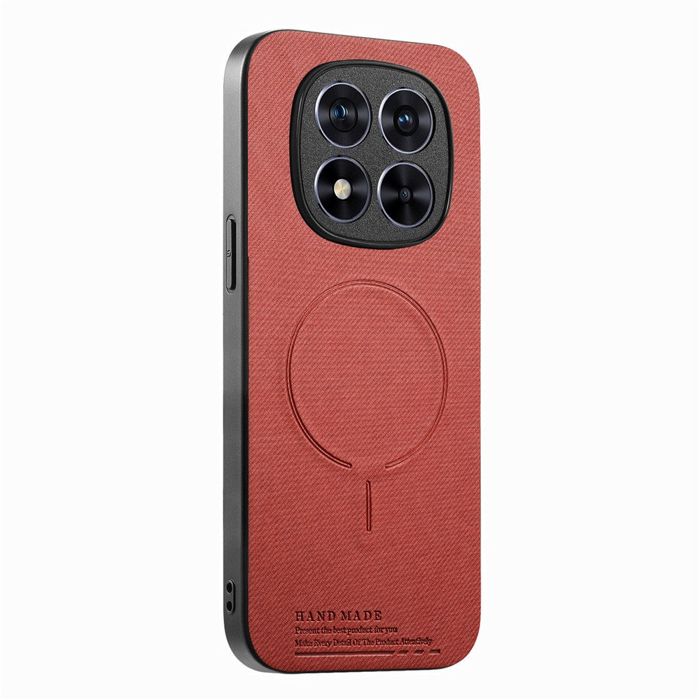 Xiaomi Redmi Note 15 Pro 4G (Global) Magnetiskt Skal Tygtextur PC + TPU + PU-läder Reptåligt mobilskal