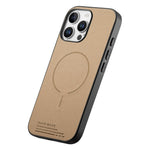 For iPhone 16 Pro Max Magnetic Case Cloth Texture PC + TPU + PU Leather Anti-Scratch Phone Cover