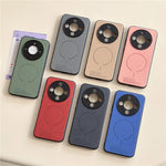 For Honor X70 5G  /  X9d 5G  /  Magic8 Lite 5G Magnetic Case Cloth Texture PC + TPU + PU Leather Anti-Scratch Phone Cover