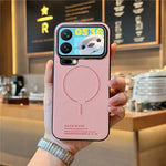 For Xiaomi 17 Pro Magnetic Case Cloth Texture PC + TPU + PU Leather Anti-Scratch Phone Cover