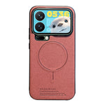 For Xiaomi 17 Pro Max Magnetic Case Cloth Texture PC + TPU + PU Leather Anti-Scratch Phone Cover