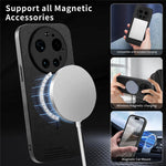 For Xiaomi 17 Ultra 5G Magnetic Case Cloth Texture PC + TPU + PU Leather Anti-Scratch Phone Cover