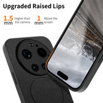 For Xiaomi 17 Ultra 5G Magnetic Case Cloth Texture PC + TPU + PU Leather Anti-Scratch Phone Cover