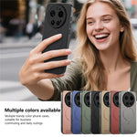 For Xiaomi 17 Ultra 5G Magnetic Case Cloth Texture PC + TPU + PU Leather Anti-Scratch Phone Cover