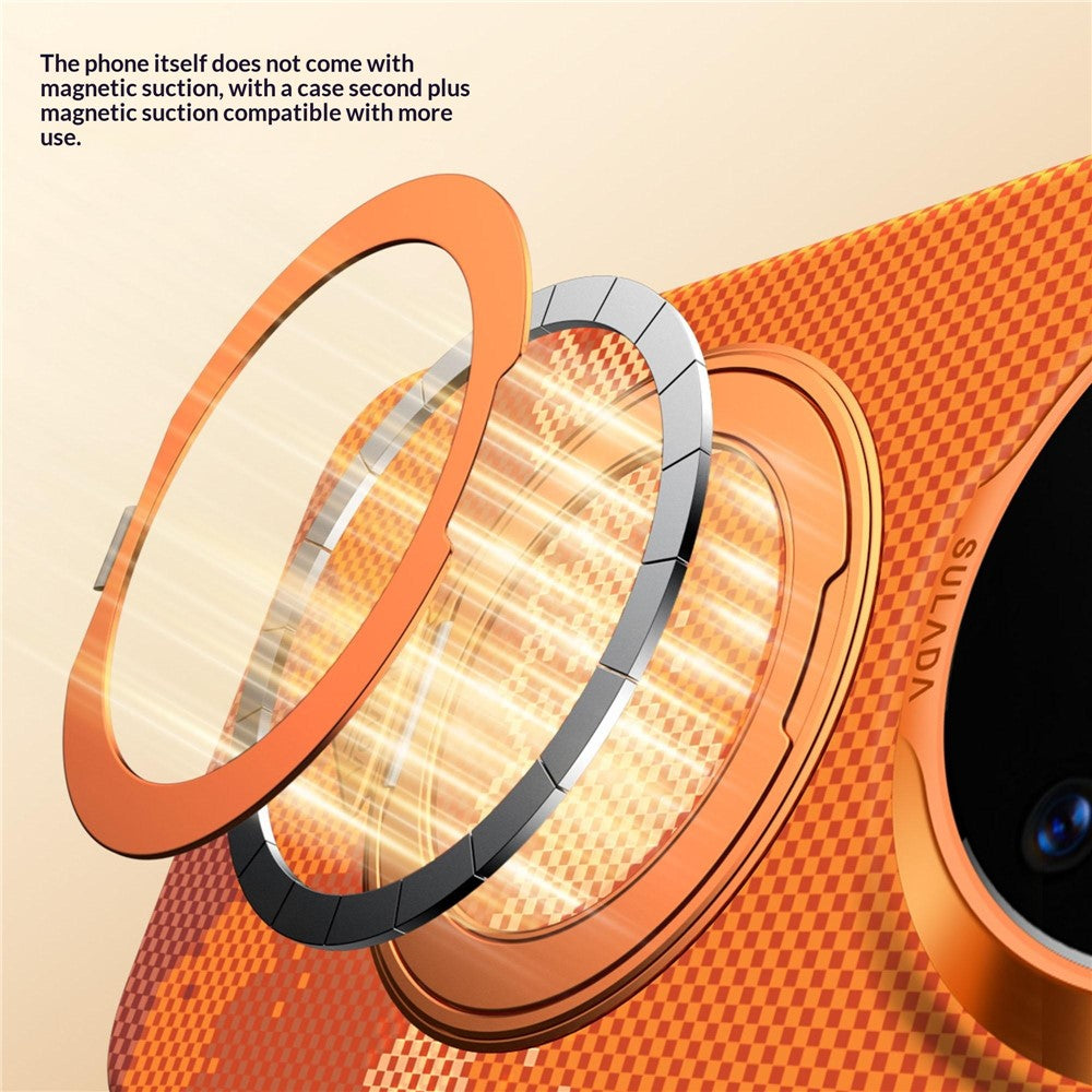 SULADA for Huawei Mate 80 / Mate 80 Pro Magnetic Case 360° Rotating Ring Kickstand Golden Mountain Pattern PC Slim Phone Cover