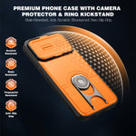 For Xiaomi Redmi K90 Pro Max 5G Case with Slide Camera Cover Kickstand PC + TPU Protective Phone Shell