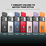 For Xiaomi Redmi K90 Pro Max 5G Case with Slide Camera Cover Kickstand PC + TPU Protective Phone Shell