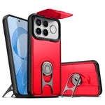 For Xiaomi Redmi K90 Pro Max 5G Case with Slide Camera Cover Kickstand PC + TPU Protective Phone Shell