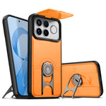 For Xiaomi Redmi K90 Pro Max 5G Case with Slide Camera Cover Kickstand PC + TPU Protective Phone Shell