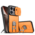 For Oppo Find X9 Pro 5G Case with Slide Camera Cover Kickstand PC + TPU Protective Phone Shell