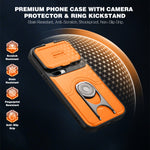 Xiaomi 17 Pro-skal med glidande kameraskydd, stativ, PC + TPU-skyddande mobilskal