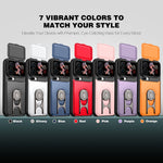 For Xiaomi 17 Pro Max Case with Slide Camera Cover Kickstand PC + TPU Protective Phone Shell