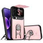 For Xiaomi 17 Pro Max Case with Slide Camera Cover Kickstand PC + TPU Protective Phone Shell