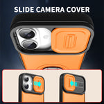 For iPhone 17 Case with Slide Camera Cover Kickstand PC + TPU Protective Phone Shell