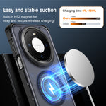For Huawei Mate 80 Magnetic Case Electroplated Frame Skin-touch TPU+PC Phone Cover
