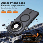 For Huawei Mate 80 Magnetic Case Electroplated Frame Skin-touch TPU+PC Phone Cover