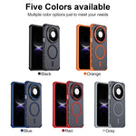 For Huawei Mate 80 Magnetic Case Electroplated Frame Skin-touch TPU+PC Phone Cover