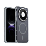 For Huawei Mate 80 Magnetic Case Electroplated Frame Skin-touch TPU+PC Phone Cover