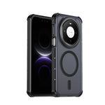 For Huawei Mate 80 Magnetic Case Electroplated Frame Skin-touch TPU+PC Phone Cover
