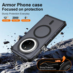 For Huawei Mate 70 Magnetic Case Electroplated Frame Skin-touch TPU+PC Phone Cover