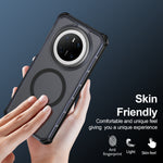 For Huawei Mate 70 Magnetic Case Electroplated Frame Skin-touch TPU+PC Phone Cover