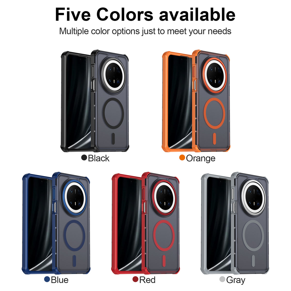 For Huawei Mate 70 Pro Magnetic Case Electroplated Frame Skin-touch TPU+PC Phone Cover