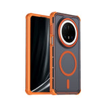 For Huawei Mate 70 Pro Magnetic Case Electroplated Frame Skin-touch TPU+PC Phone Cover