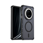 For Huawei Mate 70 Pro Magnetic Case Electroplated Frame Skin-touch TPU+PC Phone Cover