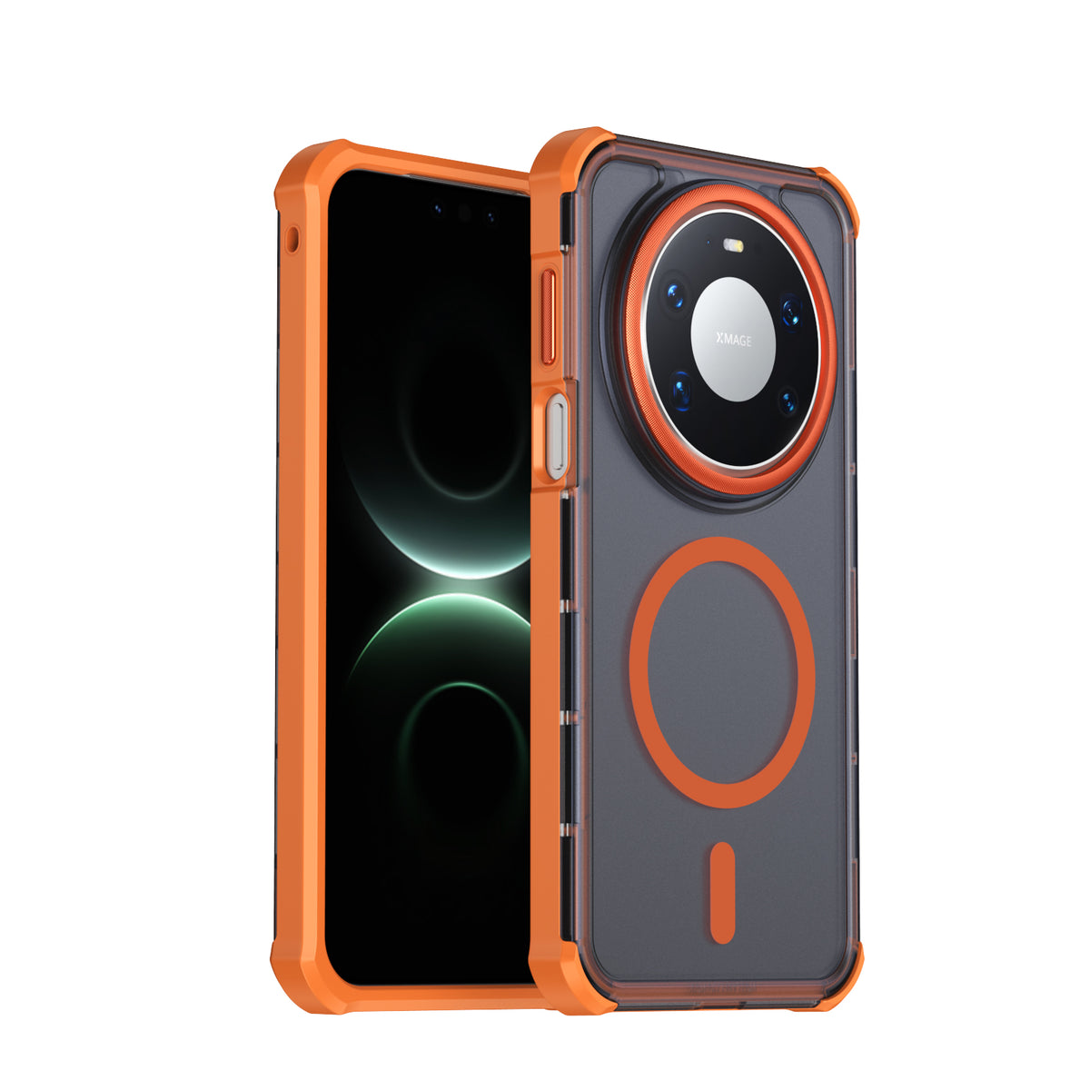 For Huawei Mate 80 Pro Max Magnetic Case Electroplated Frame Skin-touch TPU+PC Phone Cover