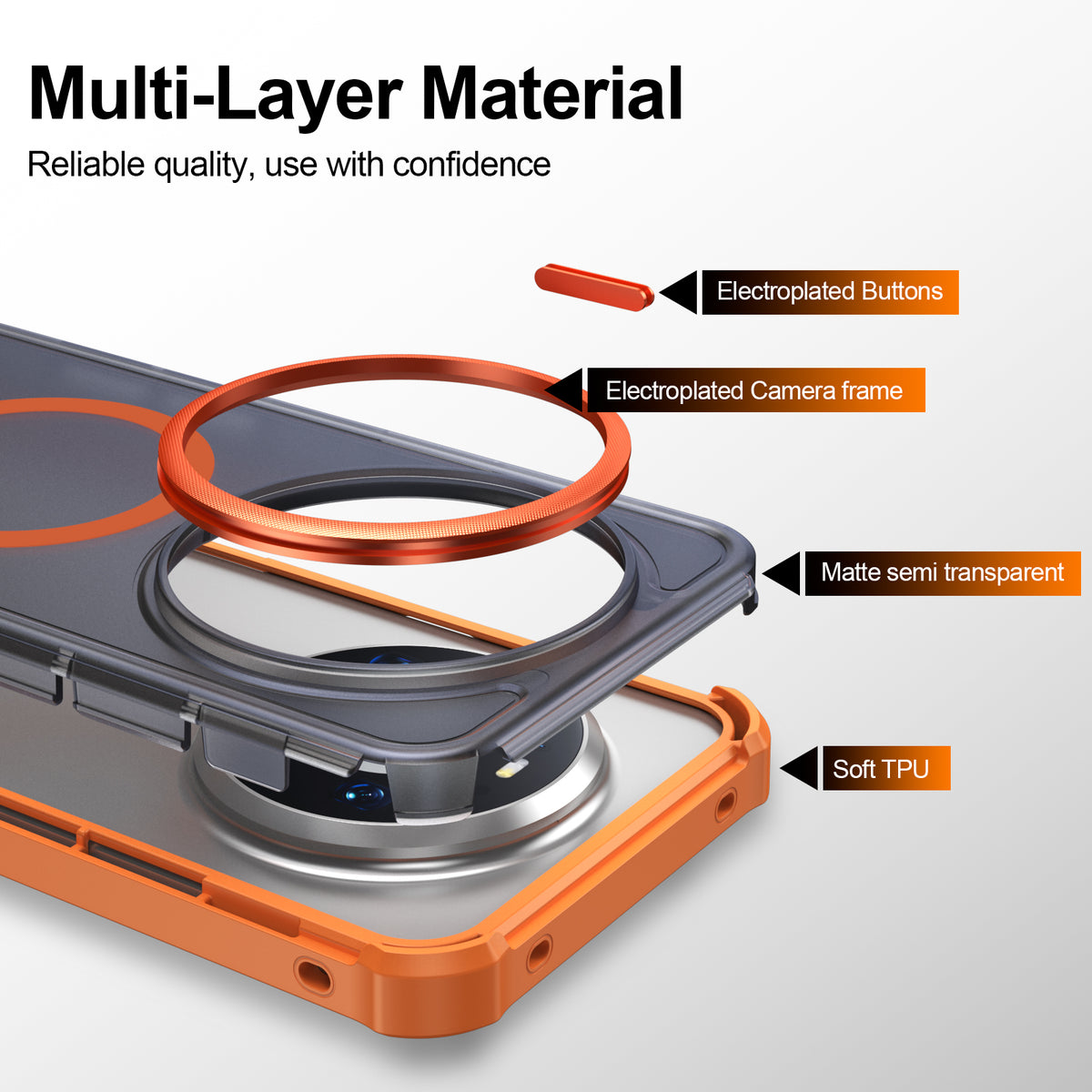 For Huawei Mate 80 Pro Max Magnetic Case Electroplated Frame Skin-touch TPU+PC Phone Cover
