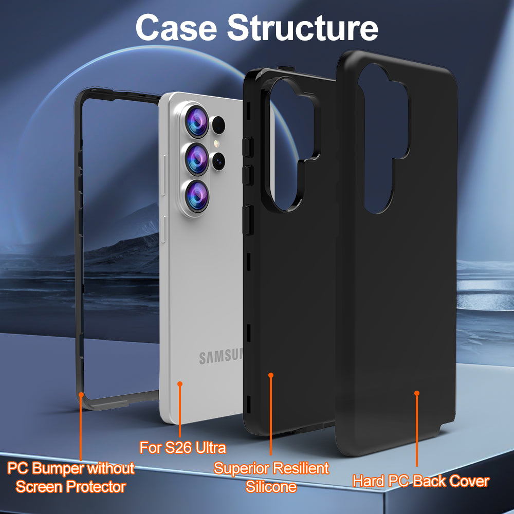 For Samsung Galaxy S26 Ultra GW03 Case TPU + PC Phone Cover Dual Layer Shockproof