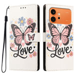 For Honor 600 Pro 5G / 600 5G Case Pattern Printed PU Leather Flip Wallet Phone Cover with Wrist Strap