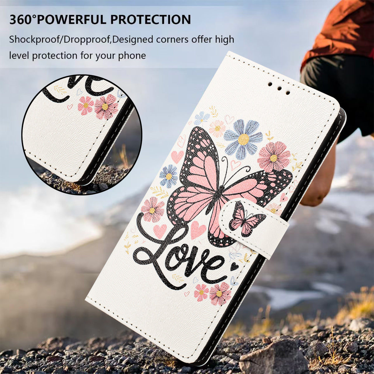 For Honor 600 Pro 5G / 600 5G Case Pattern Printed PU Leather Flip Wallet Phone Cover with Wrist Strap