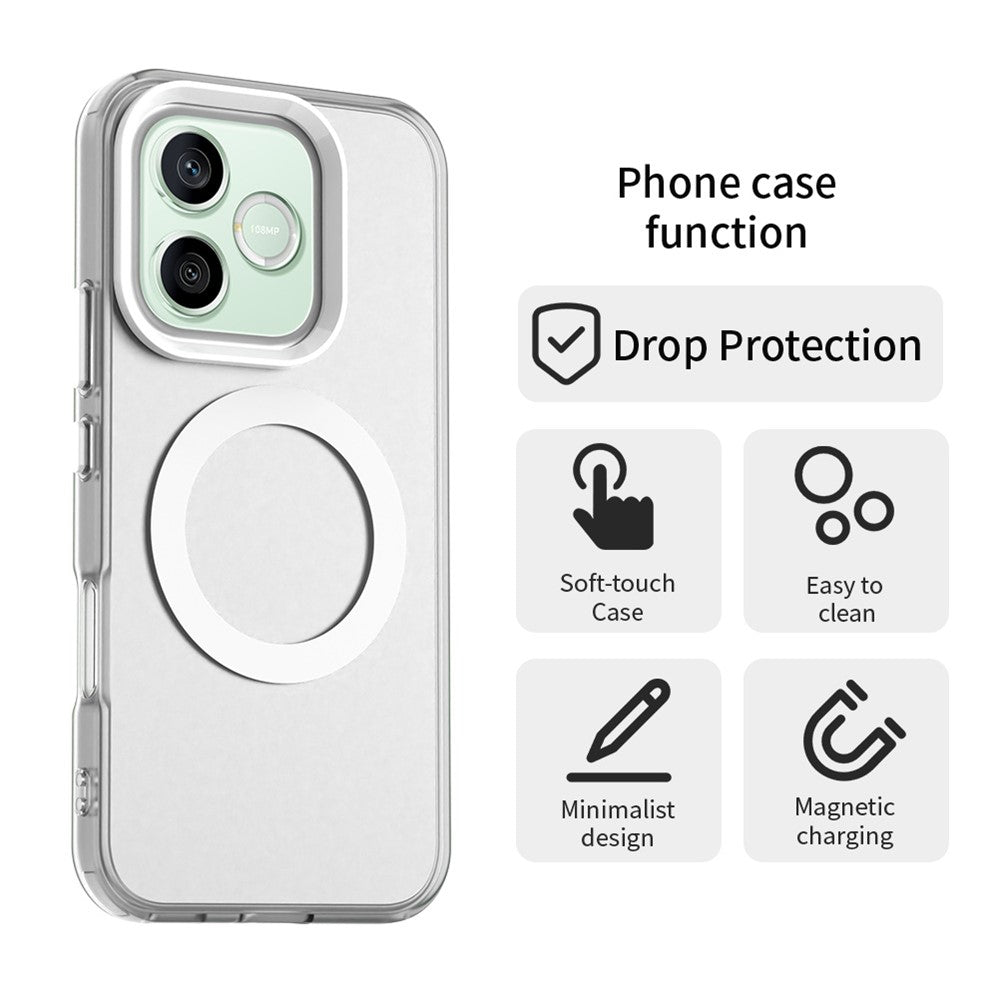 For Honor 600 Lite 5G Magnetic Case Anti Drop Hybrid Phone Back Cover