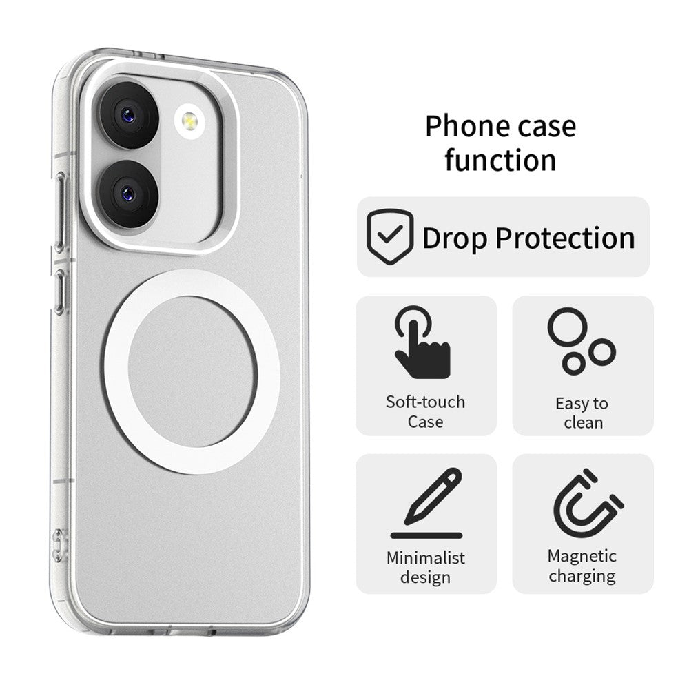 For Xiaomi Poco X8 Pro 5G / Redmi Turbo 5 5G Magnetic Case Anti Drop Hybrid Phone Back Cover