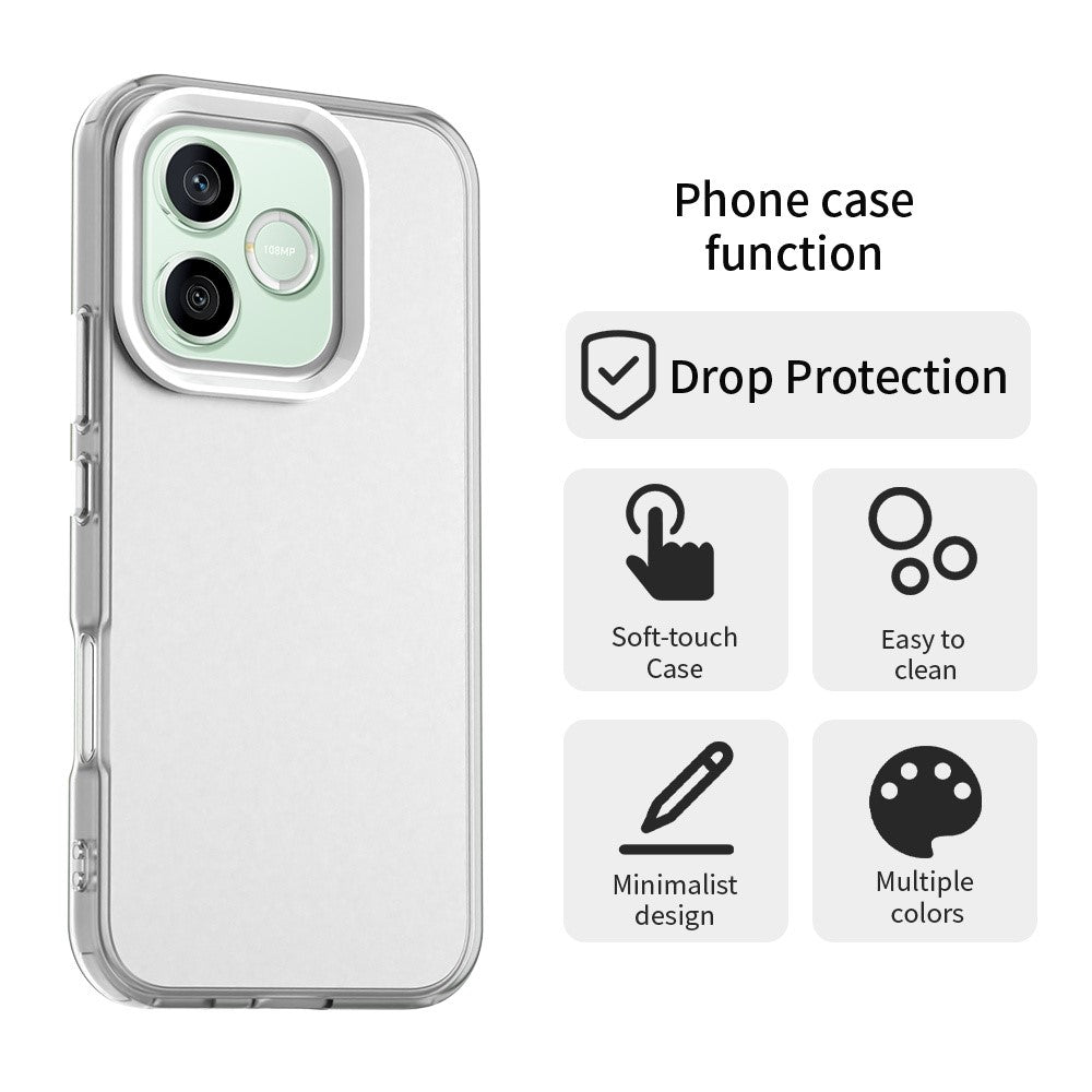 Til Honor 600 Lite 5G Cover PC + TPU + PET Mat Anti-Tab Telefon Bagcover