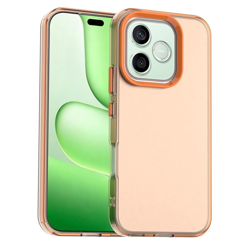 Til Honor 600 Lite 5G Cover PC + TPU + PET Mat Anti-Tab Telefon Bagcover