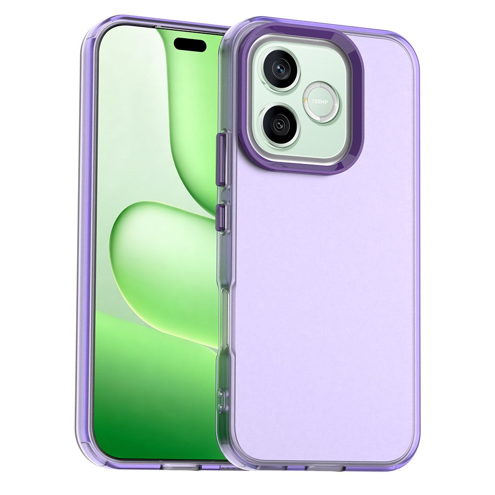 Til Honor 600 Lite 5G Cover PC + TPU + PET Mat Anti-Tab Telefon Bagcover