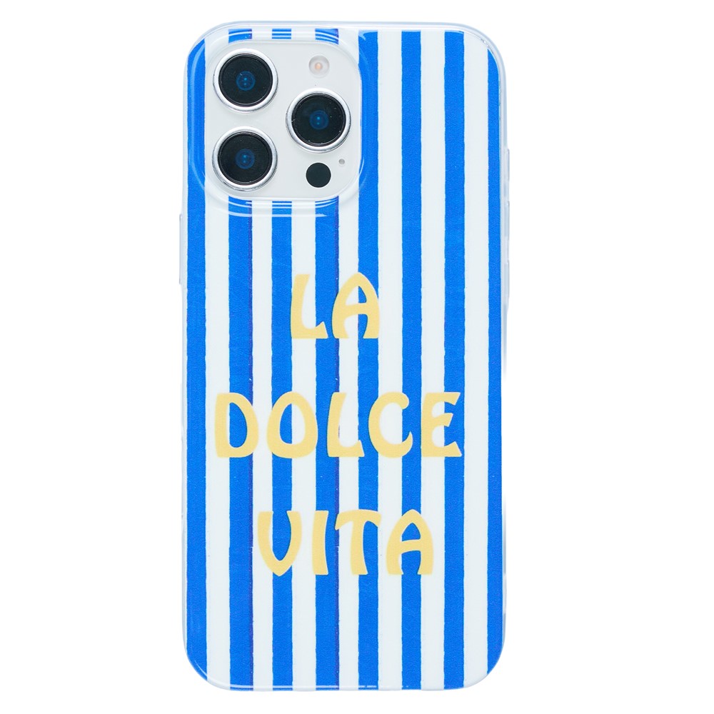 Til iPhone 17 Cover Varmeoverførsel Stribet Mønster Blød TPU Anti-Ridse Telefoncover