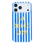 Til iPhone 14 Pro etui IMD stribet mønster hårdt PC beskyttende telefoncover
