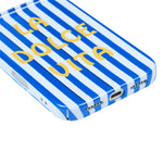 For iPhone 13 Pro Max Case IMD Striped Pattern Hard PC Protective Phone Cover