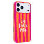 For iPhone 13 Pro Case IMD Striped Pattern Hard PC Protective Phone Cover