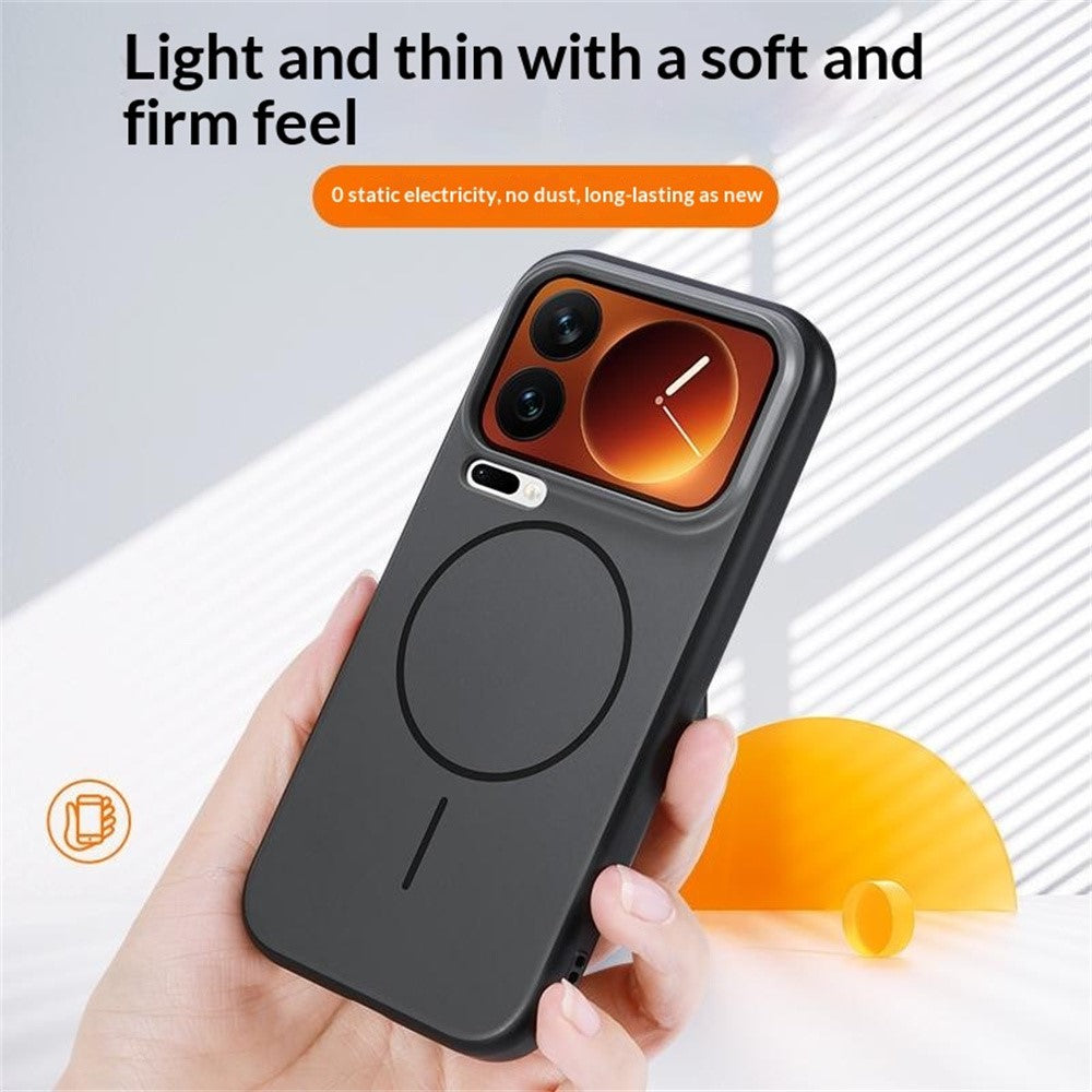 For Xiaomi 17 Pro Max Magnetic Case Skin Feel PC TPU 2 in 1 Shockproof Phone Cover